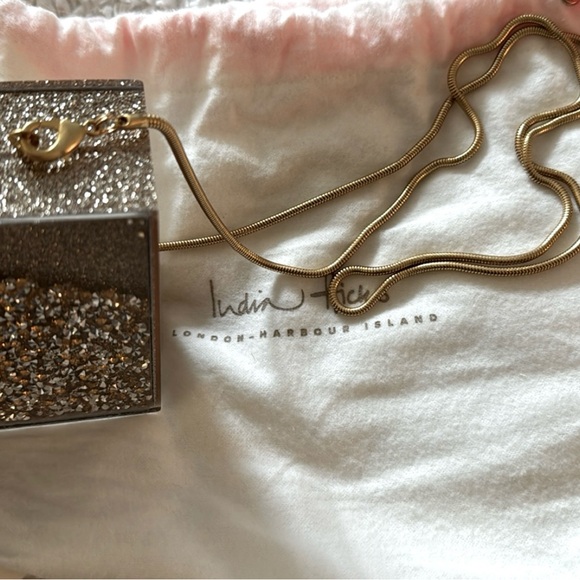 India Hicks Glitter Box Clutch - New - Picture 10 of 11